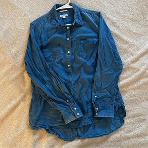 Merona Women’s Half-Button 100% Cotton Chambray shirt